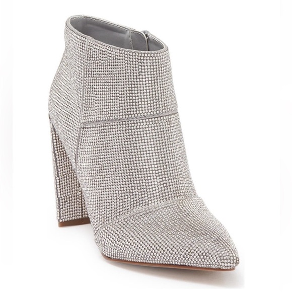 Steve Madden Rhinestone Sparkle Booties - Picture 2 of 8